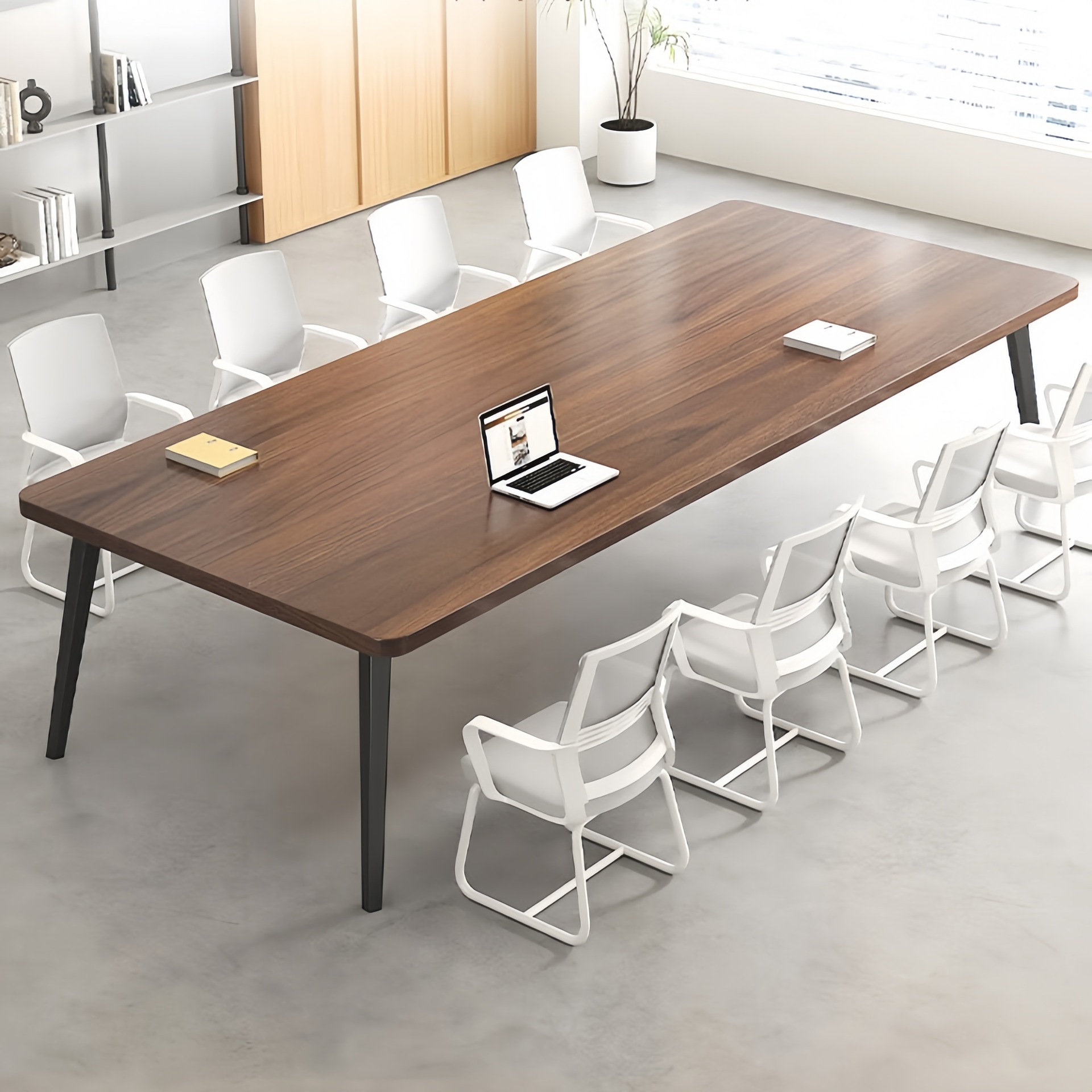 Conference Table, Long Table, Simple and Modern, Small Conference Room, Simple Negotiation Long Table, Workbench, Office Desk and Chair Combination