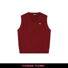 Fudge Pink 25秋季New美式复古学院风简约百搭宽松套头毛衣