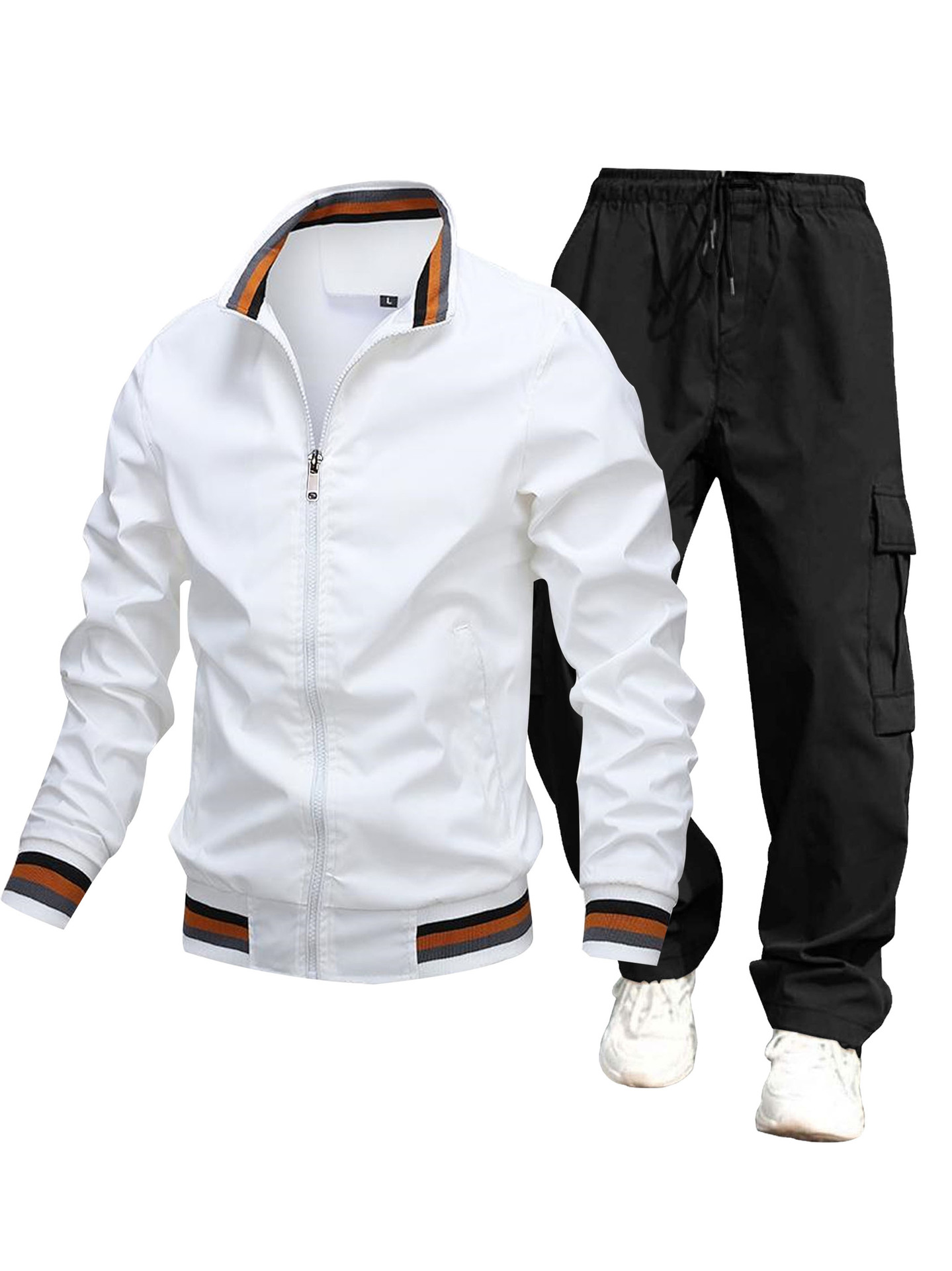 Herrenbekleidung 2024 neuer trendiger Herren-Herbst- und Winter-Freizeitmantel Modetrendmantel Herrenoberteile dünne Jacke Anzug_voghion.com