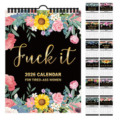 跨境新款 疲惫不堪女性日历2026 Calendar For Tired-Ass Women