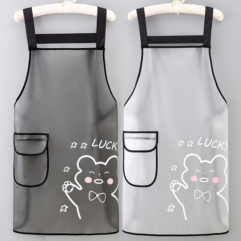Tpu Waterproof Apron for Kitchen and Home Use, Wear-Resistant, Dirt-Resistant, Easy to Clean, Fashionable, Suitable for Swimming Pools and Barber Shops, Work Uniform Apron