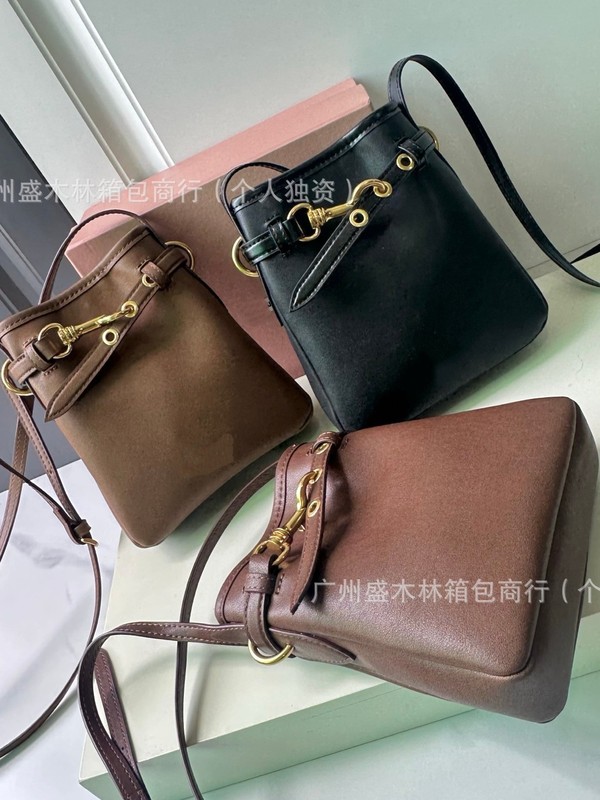 跨境外单Aventure双M羊皮福袋mini水桶包小众百搭休闲斜挎包女包|undefined