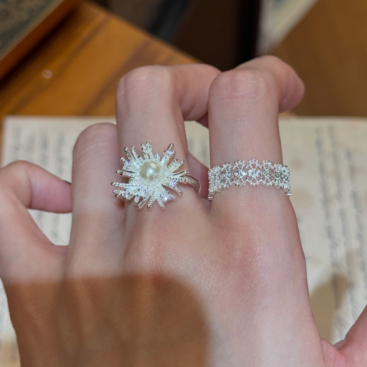 Pearl Fireworks Ring #Z361
