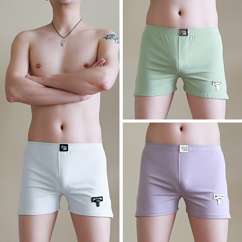 Pantalones interiores de hombre, ropa de hombre de alto grado, pantalones de algodón, pantalones cortos de hombre