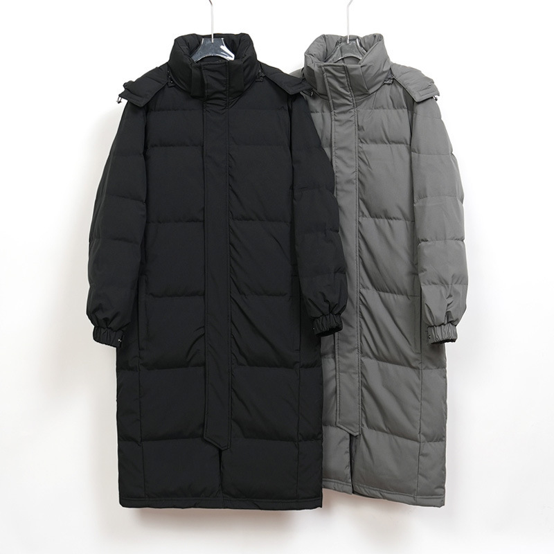 Chinese Opera Down Jacket Women's Super Long Knee-to-ankle Thickened New Men's and Women's Couples Loose Art Test Black Jacket Chinese Opera Down Jacket Women's Super Long Knee-to-ankle Thickened New Men's and Women's Couples Loose Art Test Black Jacket