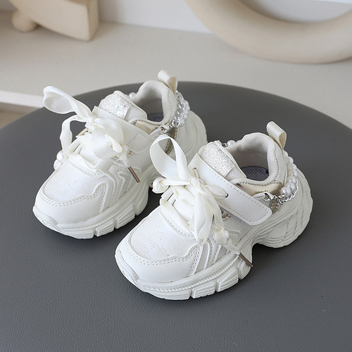 Children's Sports Shoes 2025 Spring and Autumn Soft Sole Leisure Shoes for Young Children Fashion Breathable Dad Shoes Anti-Slip