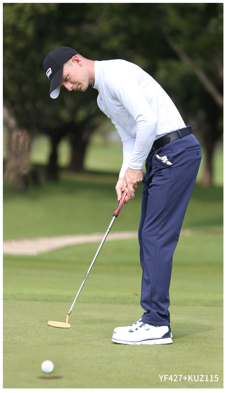 Áo thun dài tay golf nam PGM giữ ấm nhung mài mùa thu đông — YF427-Đen, YF427-Hoa màu xám, YF427-màu trắng, YF427-Màu xanh quân đội chi tiết 12