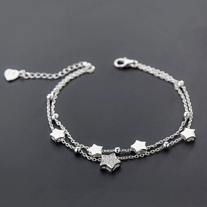 Серебряное модное браслет, корейский стиль