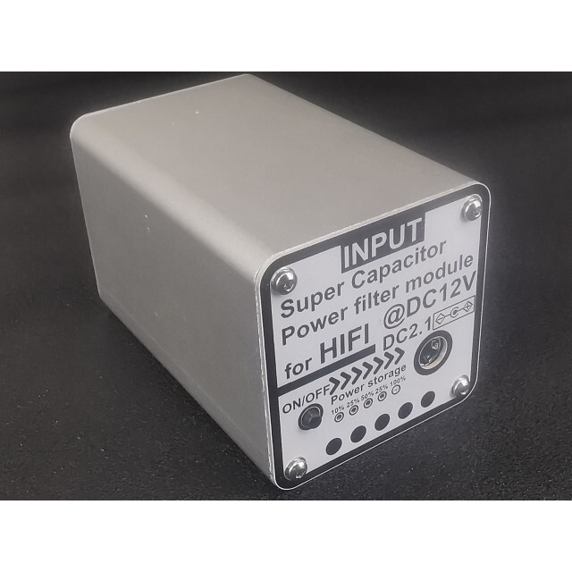 12V电源滤波器DC2.1 输入输出适用于12V音频视频设备法拉电容滤波