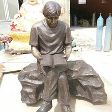 苏州铸铜雕塑 铜雕工艺品 户外人物铸铜景观雕塑 校园名人铜雕