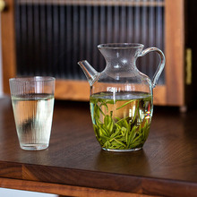 仿宋代透明玻璃泡茶壶 小号花茶泡茶器 家用高硼硅玻璃绿茶红茶壶