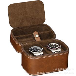 European and American Gift Two Pack Zipper Watch Storage Box Travel Portable Multifunctional Watch Dustproof Bag Neutral Watch Box