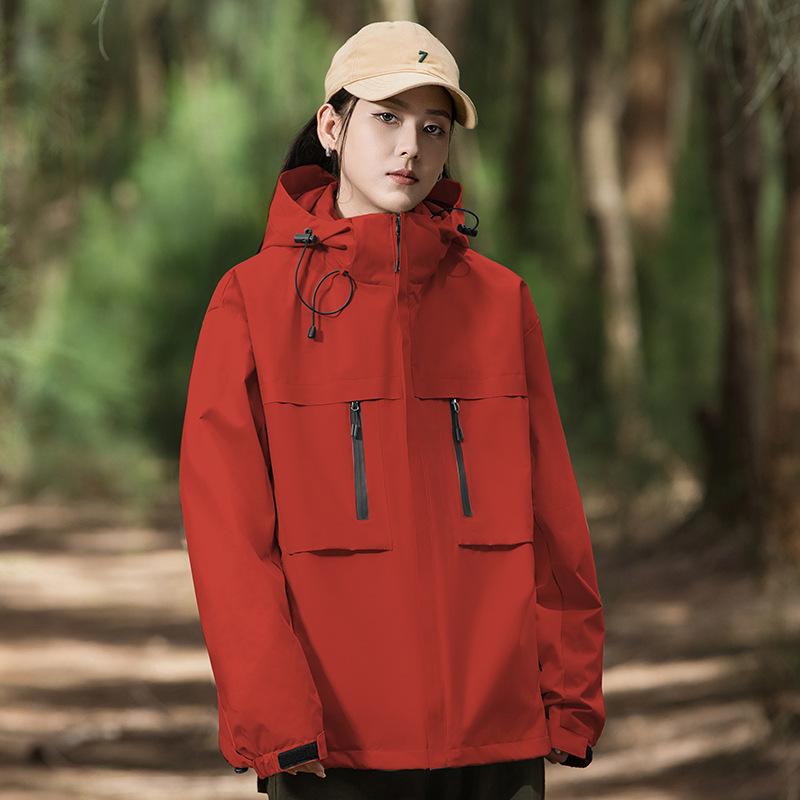 Primavera, otoño, invierno y nuevo tipo de chaqueta de montaña a prueba de viento feng shui cálida para hombres y mujeres