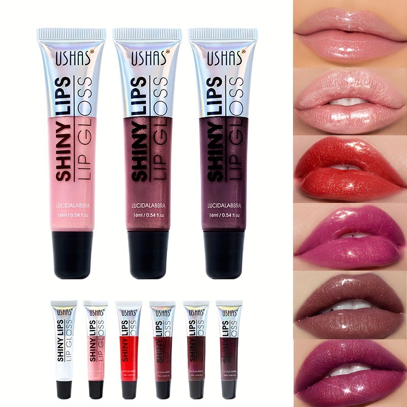 Brillo labial líquido USHAS, larga duración, antimanchas image 3