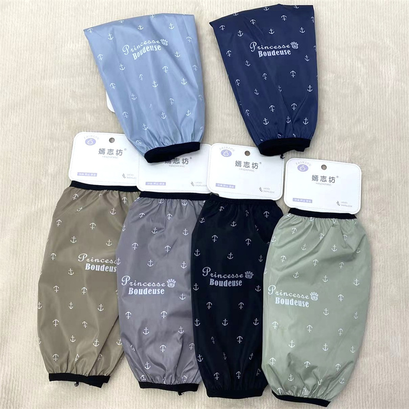 Franela impermeable bordada cocina del bebé de los hombres de las mujeres largo oversleeve mangas de la mano de los niños al por mayor estudiante Otoño e Invierno