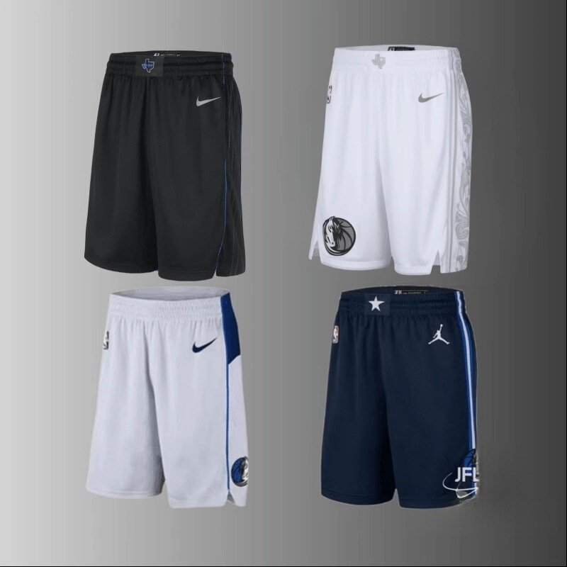 Nba Mavericks Mavericks Irving Doncic Davis City Edition Sports Training Shorts Game Basketball Pants
