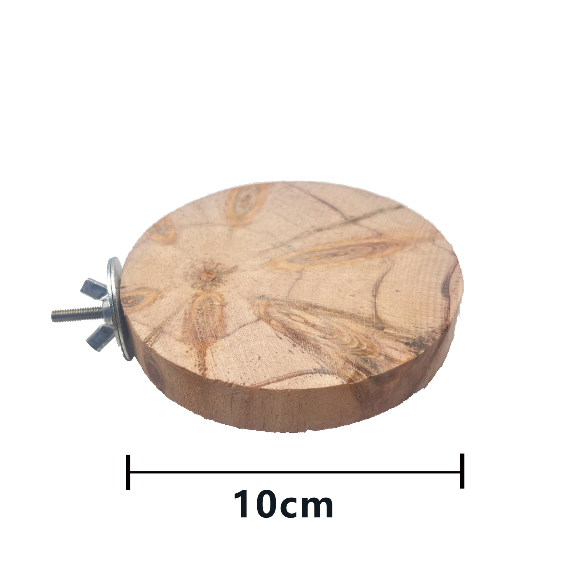 Juguete de hámster, marco de estación de pájaro loro, madera de pino, plataforma redonda pelada, accesorios para jaulas de pájaros, juguetes de madera para mascotas pequeñas image 8