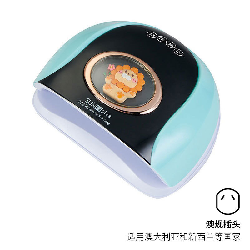 256w luz de manicura de alta potencia LED inteligente manicura luz de horno UV manicura luz de horno encantadora muñeca luz de fototerapia transfronteriza