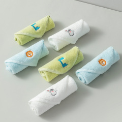 毛巾家紡 A類純棉兒童小毛巾 柔軟吸水洗臉方巾3條裝