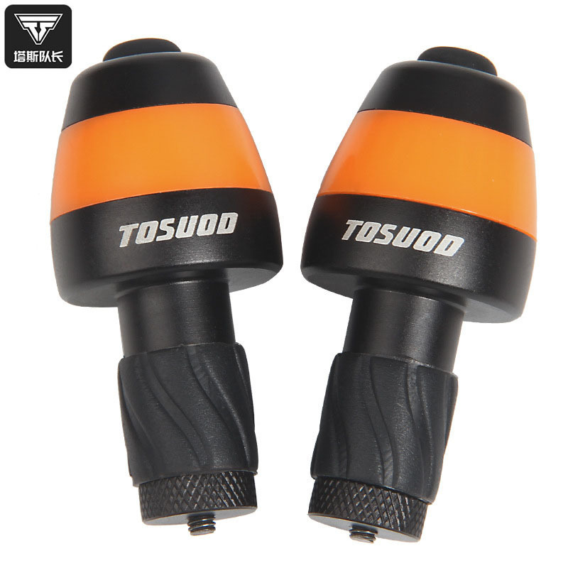 Cool riding sports bike handle plug light led intelligent steering warning light mountain bike handle plug light bicycle accessories