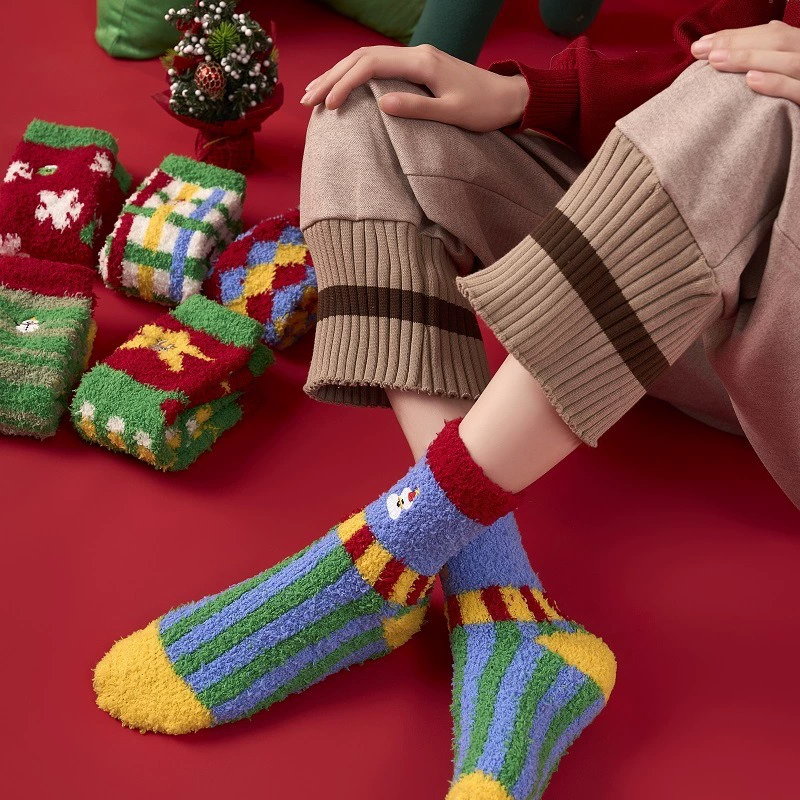 Трансграничный новый рождественский мультфильм милые носки не выпадает