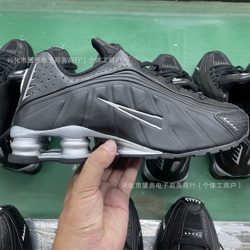国境を越えた貿易 SHOX R4 エアコラムランニングシューズ男性と女性のためのレトロなカラフルなスポーツシューズ SHOX TL 屋外強化|undefined