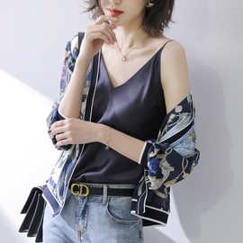 2026春夏新款真丝女士短外套防晒服薄款外套桑蚕丝开衫潮ins上衣