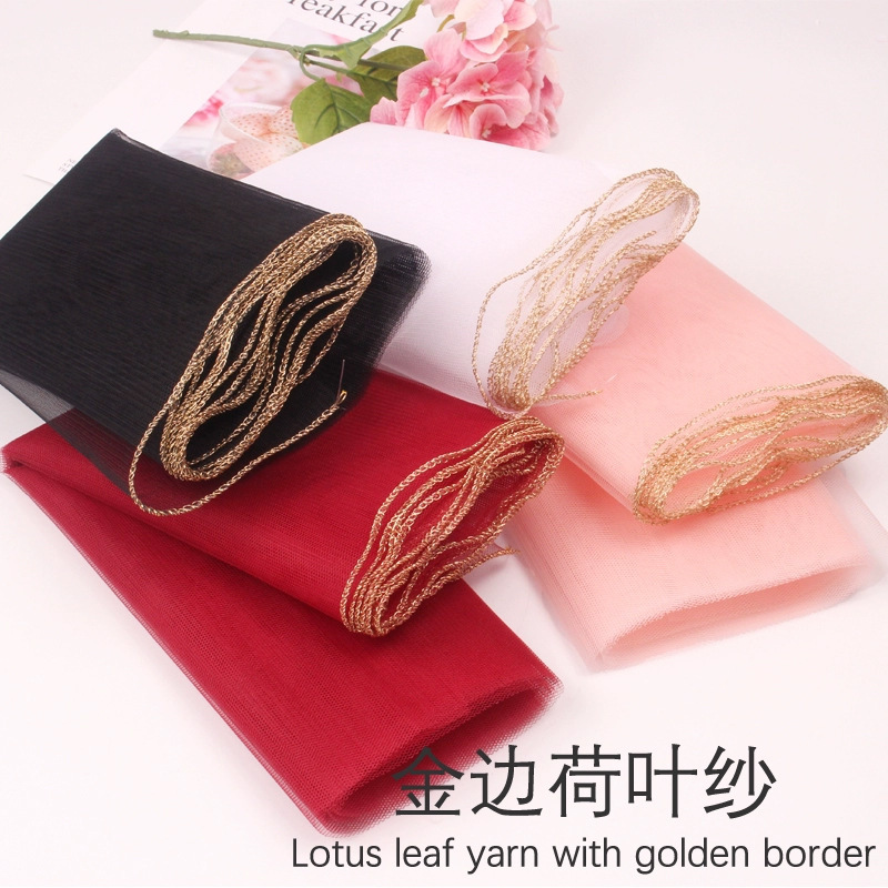 Flower Packing Yarn Phnom Penh Lotus Leaf Yarn Floral Mesh Floral Gauze Flower Wrapping Paper Gauze Rose Black Gauze Flower Wrapping Material