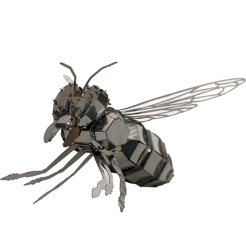 Modelo de Hormiga de Acero Inoxidable, Ensamblaje DIY, Rompecabezas Tridimensional sin Pegamento