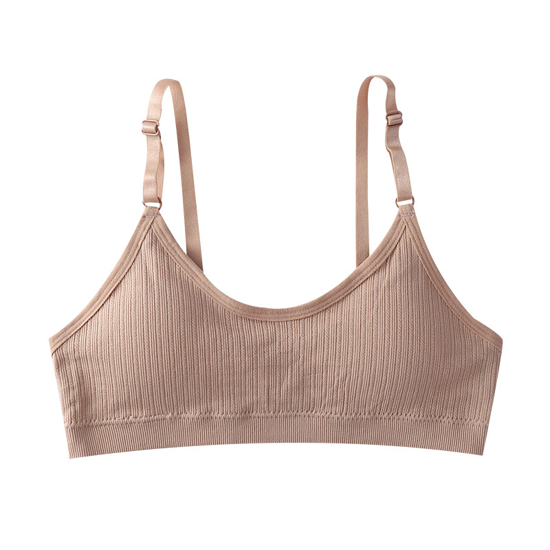 Sin costuras camisola interior chaleco envuelto pecho elástico correa de hombro ajustable inalámbrico sexy espalda sujetador transfronterizo image 7