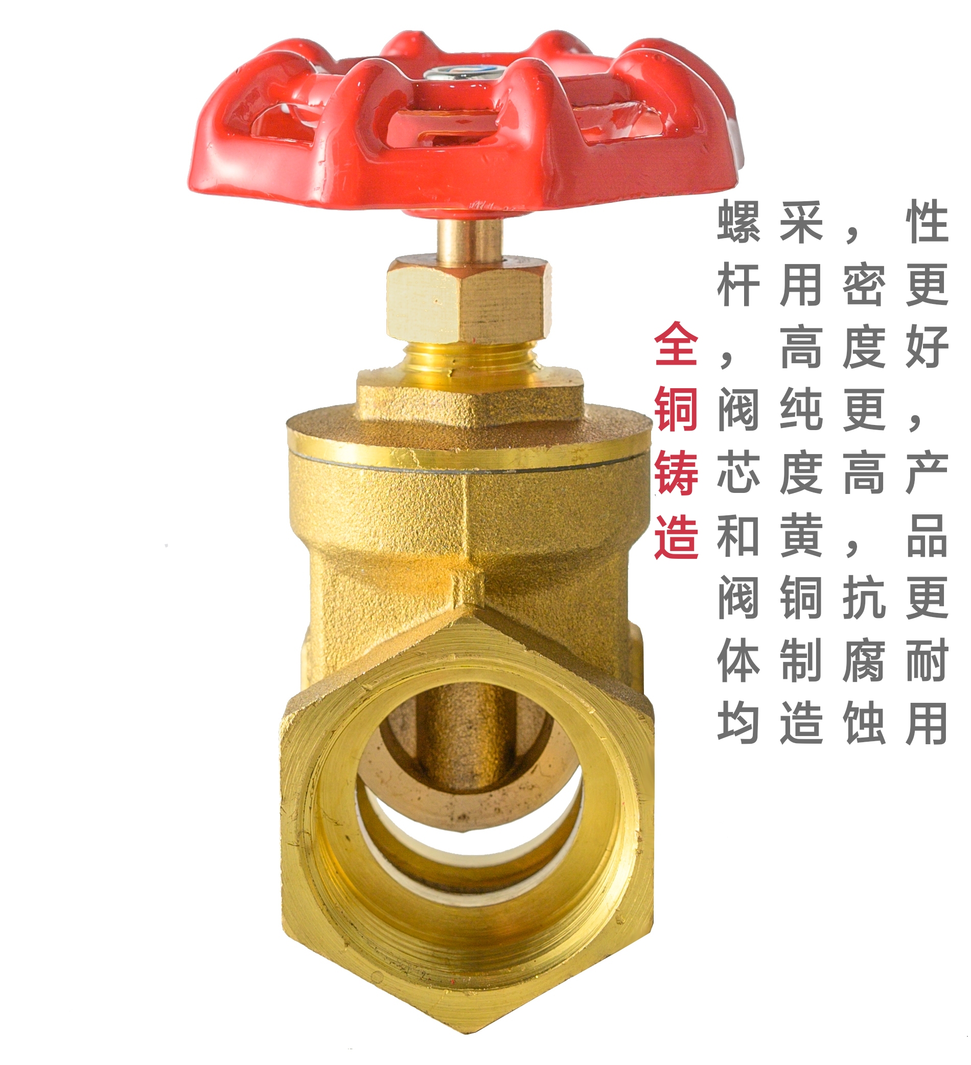 ?全铜闸阀4分6分1寸2寸dn15水表dn20自来水25总阀32阀门40铜闸阀