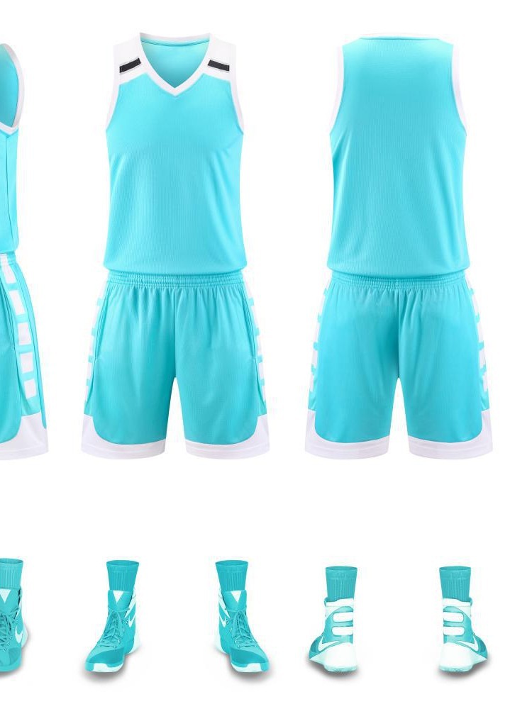 Juego de ropa de baloncesto hombre de verano rápido secado camiseta americana de entrenamiento de alta calidad nueva ropa de baloncesto 887