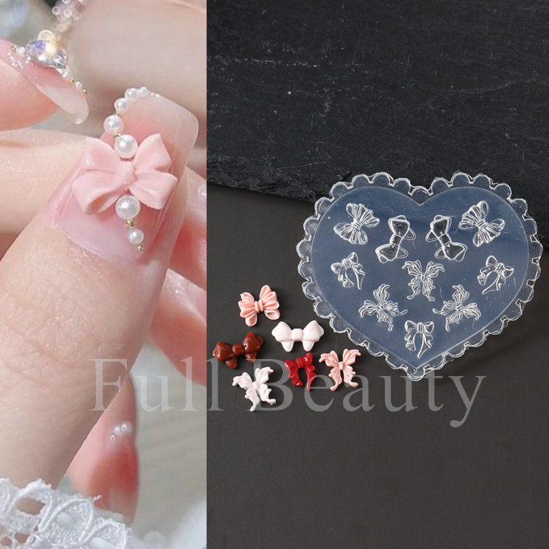 国境を越えた新しいネイルシリカゲル金型春夏ハスの花ツバキの花バラの花蝶ネクタイ立体彫刻金型|undefined