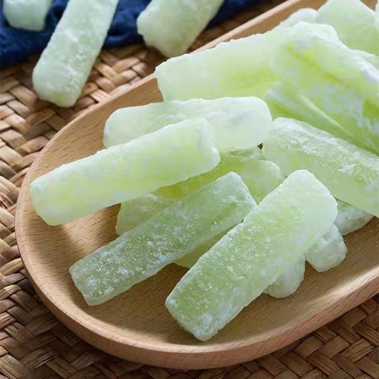 Doughnut Sugar Authentic Old Style Winter Melon Strips Rock Sugar Winter Melon Sugar Fruit Strips Winter Melon Dried Fruit Preserves Winter Melon Cubes Wholesale
