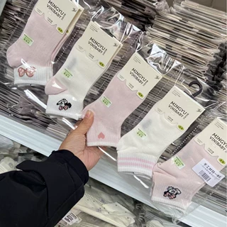儿童袜子女春夏新款网眼薄款卡通米奇韩版男女童运动袜批发