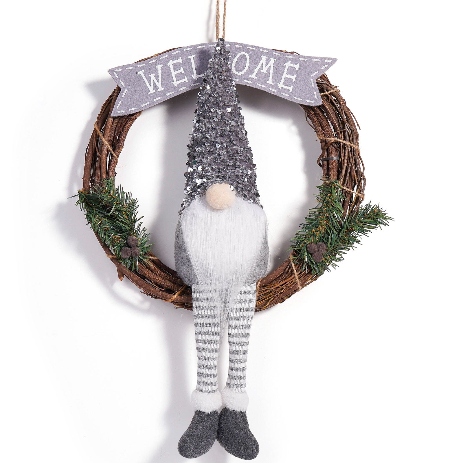 Navidad transfronteriza muñeca sin cara guirnaldas encantadora enana muñeca guirnaldas creativas decoraciones de guirnaldas colgantes de puertas