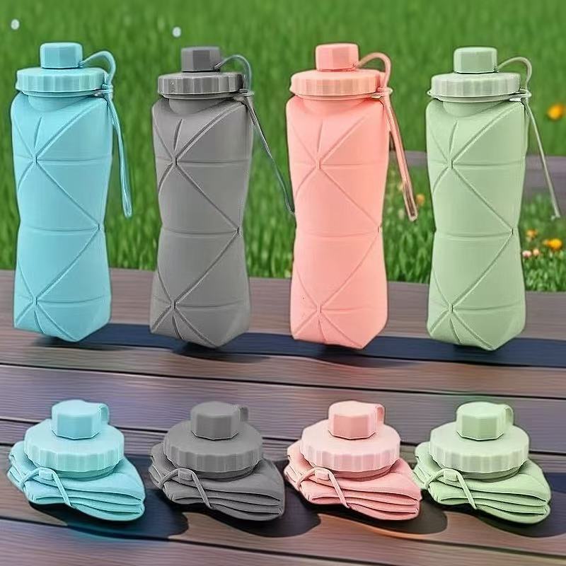 Bottle Outdoor Travel Cycling Portable Telescopic Large Capacity Folding Silicone Water Cup_voghion.com