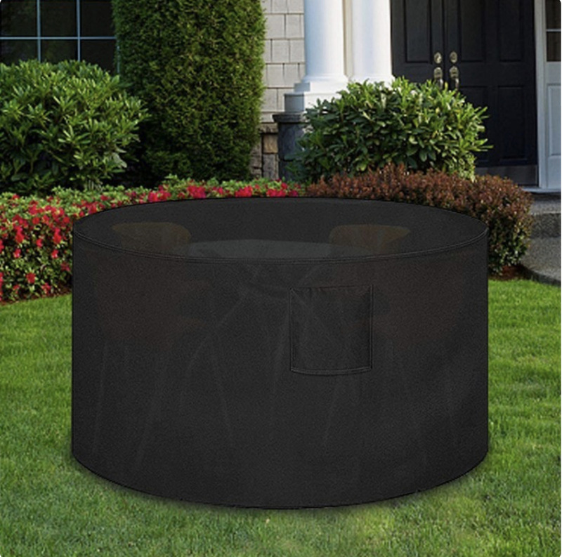 In Stock 420D Oxford Cloth Outdoor Fire Pit Cover, Grill Cover, Barbecue Grill Cover, Bbq Grill Cover, Fire Pit Sun Protection Cover