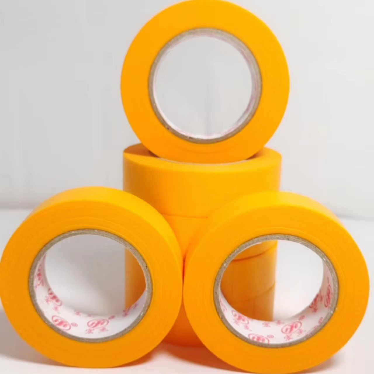 批发高粘汽车喷漆遮蔽美纹纸胶带耐高温黄色和纸美纹纸分色皱纹纸