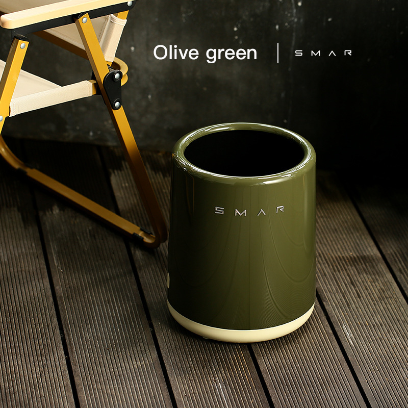 Trash Can for Home Kitchen, Living Room, Bathroom, Bedroom, Office, Toilet, Restroom, Study, Camping Style Storage Bin