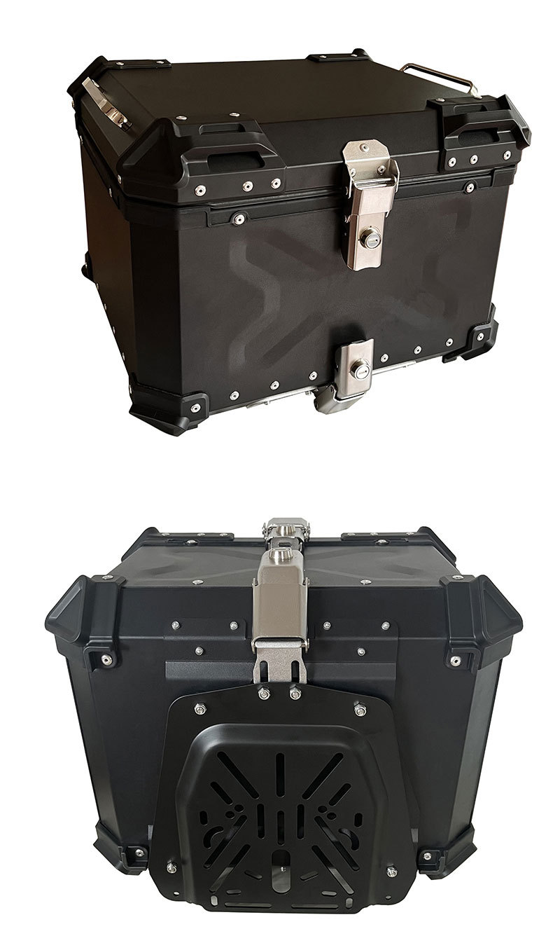 Factory Direct Sales Abs Plastic Tail Box Motorcycle Trunk Electric Scooter Storage Box Scooter Quick-Release Rear Trunk