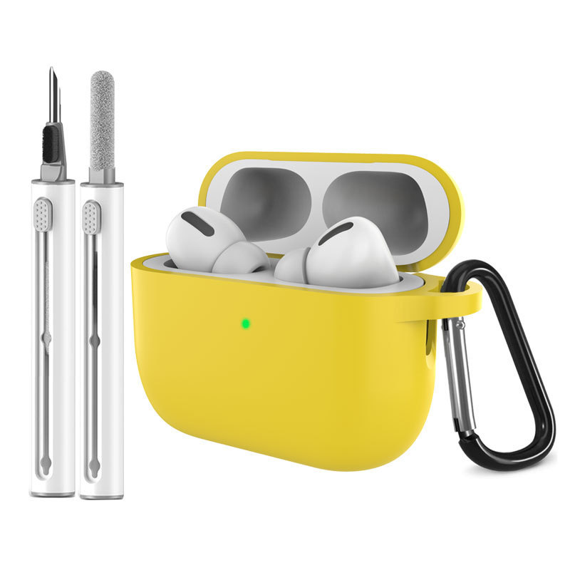 适用Airpodspro3保护套苹果耳机保护壳硅胶纯色airpods保护壳批发|undefined