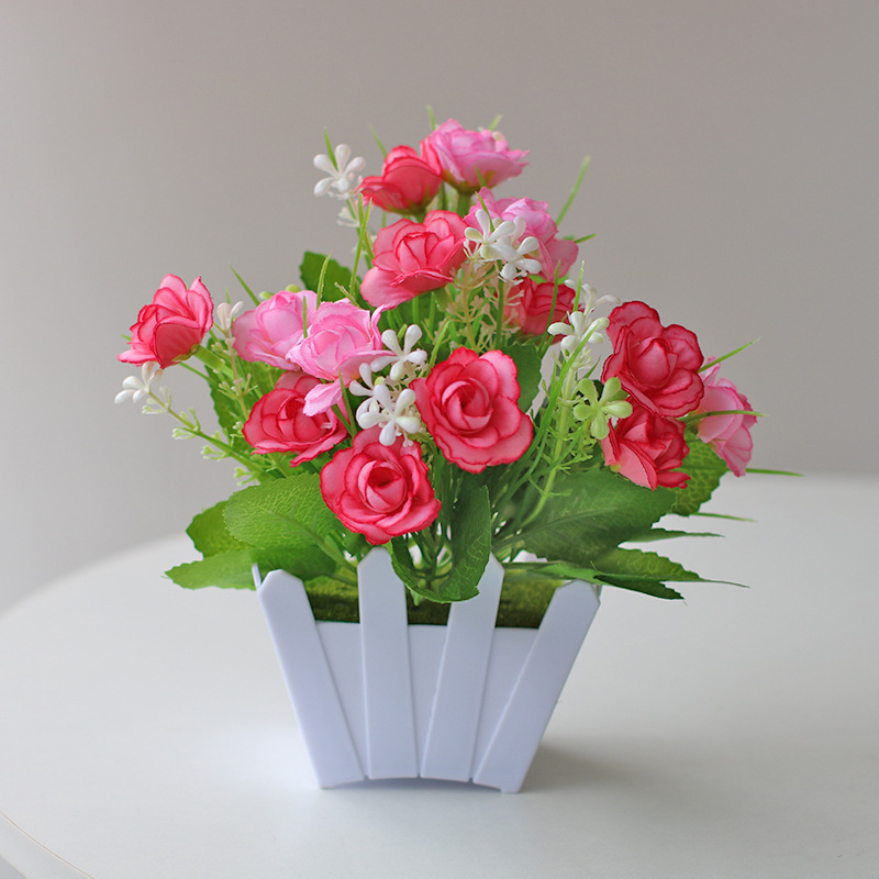 Planta artificial bonsai eucalipto Lysiana flor artificial planta verde Planta artificial decoración del hogar Fuente de la fábrica