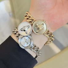 新款太后手表女士链条石英表滑盖中古表小表盘时尚女表外贸跨境