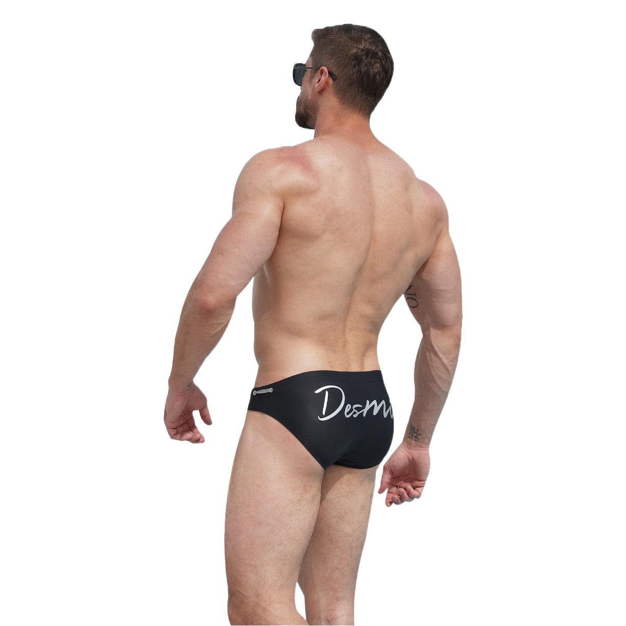 Desmiit Swimming Trunks Men's Triangle Professional Low-Waist Convex Hot Spring Swimsuit Anti-Exposure Swimming Trunks S3927