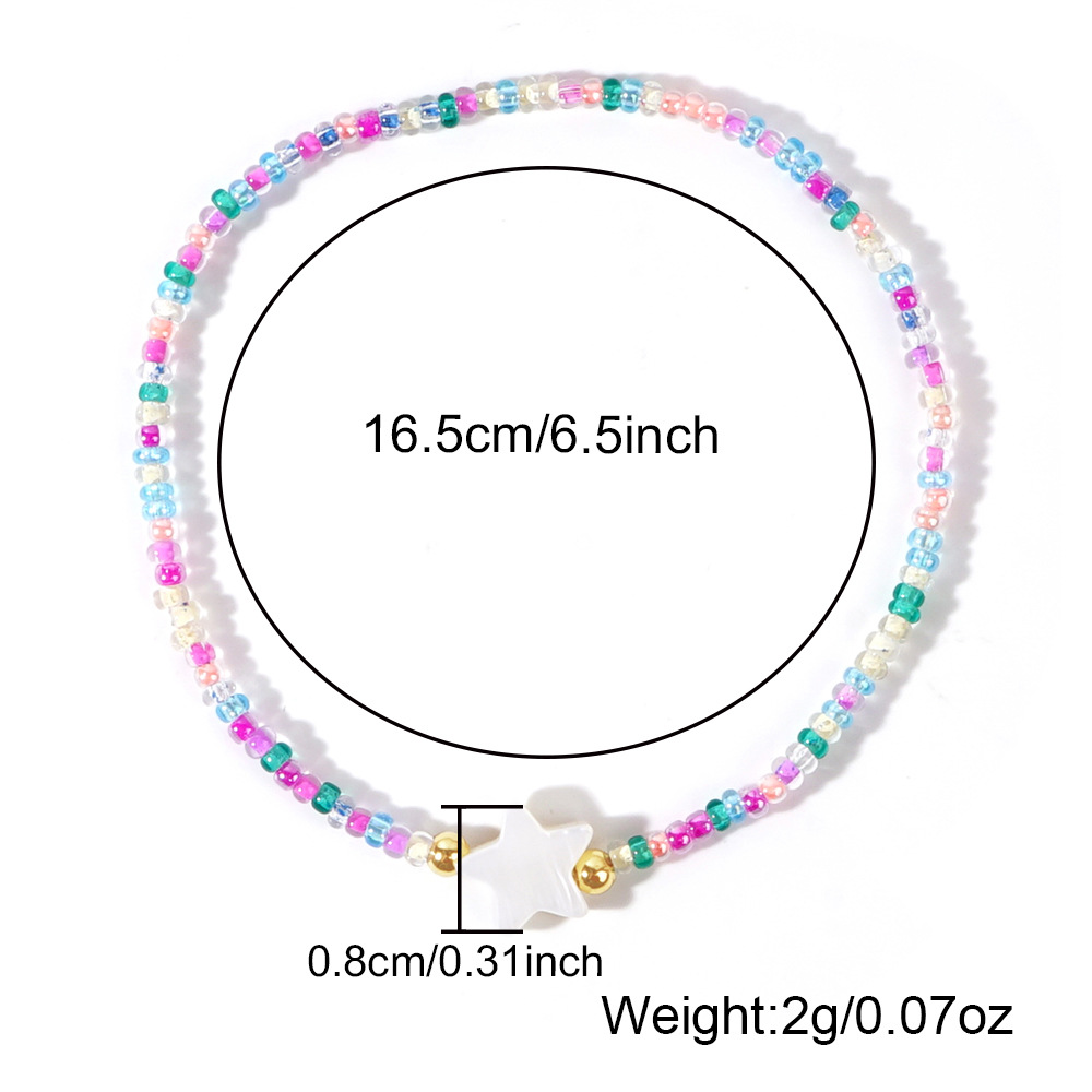 Bracciale colorato con perline e stella per donna elegante_voghion.com