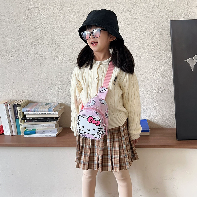 Новый мультяшный узор детская сумка корейская сумка Sanrio на грудную клетку