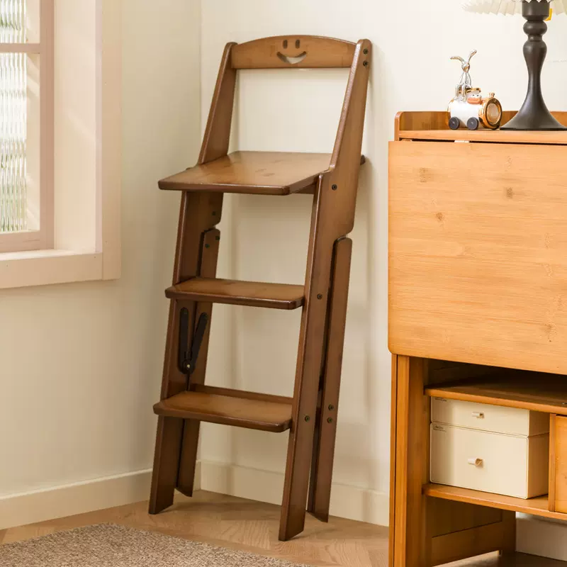 靠背吧台椅可折叠高脚凳咖啡厅吧台凳现代简约加硬梯收银台椅子