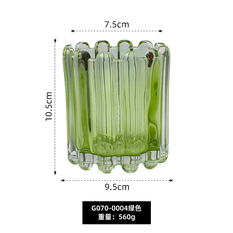 Brush, eyebrow pencil, pens holder, glass decorations, table storage system