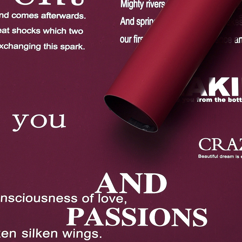 Huaxi Armani Inglés papel de embalaje de flores de aluminio de plata papel de ramo de flores hecha a mano DIY florista floral comercio exterior al por mayor